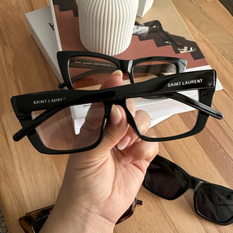 Saint Laurent Transparan Mavi Ekran Koruyucu Yeni Sezon Gözlük E01S22RA