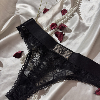 Victoria’ secret dantelli taş detaylı tanga 