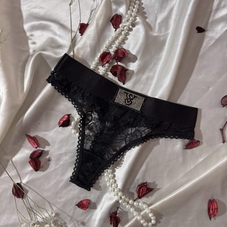 Victoria’ secret dantelli taş detaylı tanga 