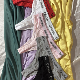 Calvin Klein 5’li Karışık Renk Pamuklu Thong Seti