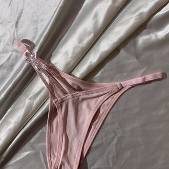 Pembe yıldız detaylı push-up dolgulu sütyen takımı