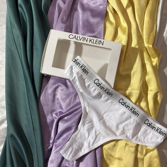Calvin Klein beyaz Renk Pamuklu Thong Seti