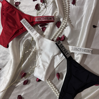Victoria’s secret 3’lü taş detaylı tanga seti 