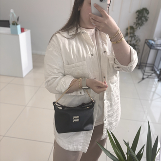 Miu miu siyah zincir detaylı çanta