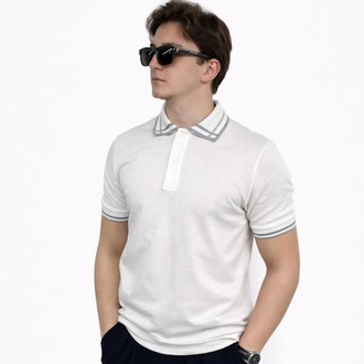 Erkek Yaka,Kol Desenli Polo T-Shirt