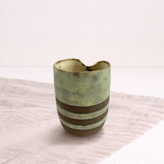 Pipetli Stoneware Bardak