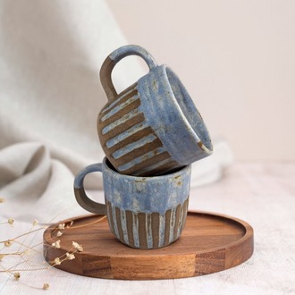 Stoneware Kupa - 2'li Set