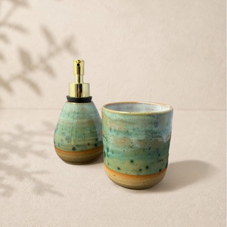 3'lü Stoneware Banyo Seti