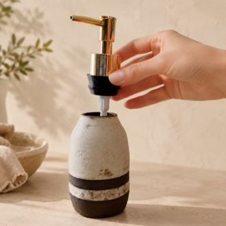 Seramik Banyo Seti – Sabunluk ve Diş Fırçalık