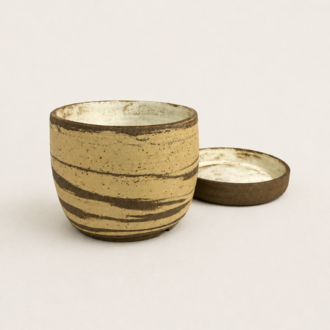 Stoneware Saksı + Tabak Seti