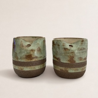 Pipetli Stoneware Bardak