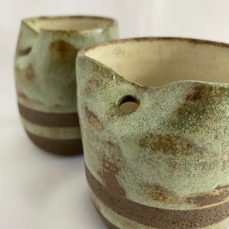 Pipetli Stoneware Bardak