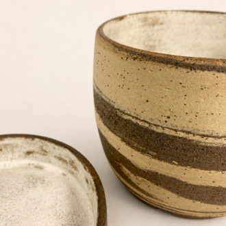 Stoneware Saksı + Tabak Seti