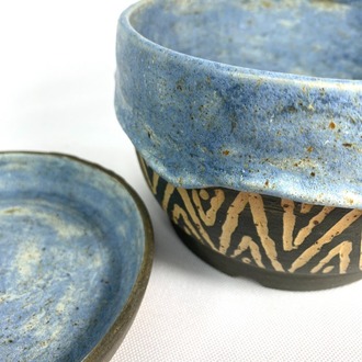Stoneware Saksı + Tabak Seti