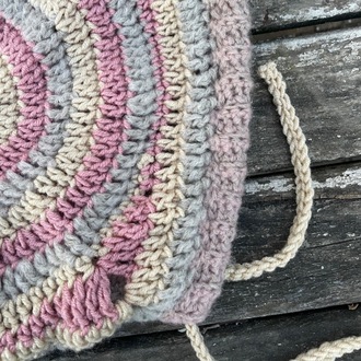 blush spiral balaclava