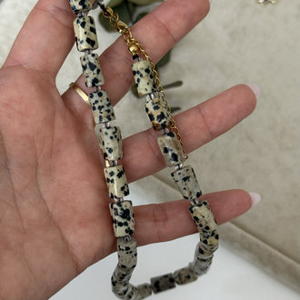 Ön sipariş Silindir Jasper Doğaltaş Kolye
