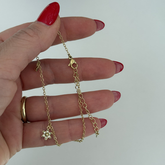 Xuping Mini Çiçek Sallatılı Halhal