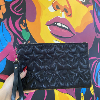 Yıldızlı clutch çanta 