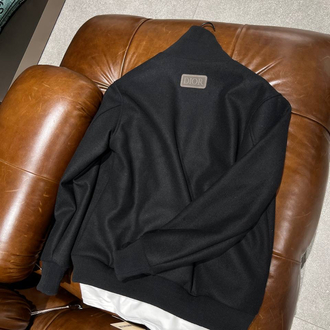 Dior Kaşe Siyah Bomber Ceket