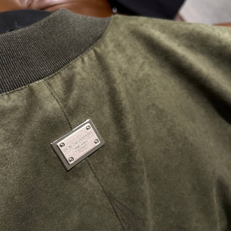 Dolce&Gabbana Haki Bomber Suet Ceket