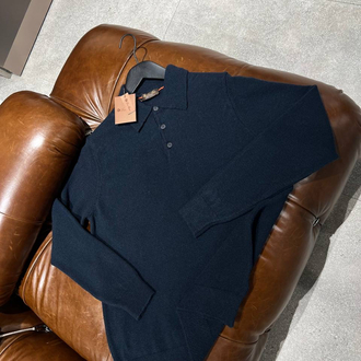 Loro Piana Yün Lacivert Polo Yaka