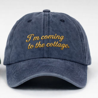 "I'm coming to the cottage" Nakışlı Şapka - LIMITED