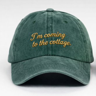 "I'm coming to the cottage" Nakışlı Şapka - LIMITED