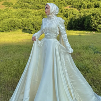 Kuğ söz nişanlık ve nikah elbisesi