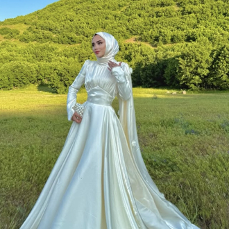 Kuğ söz nişanlık ve nikah elbisesi
