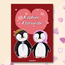 Penguen Sevgili Kartpostal