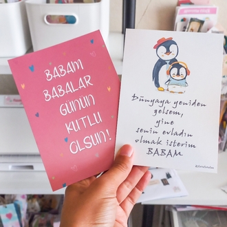 Babalar Günü Tebrik Kartı