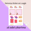 Patroniçe Sticker Set 26 adet çıkartma
