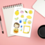 Limon Ailesi Sticker Set 14 adet Çıkartma