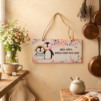Anneler Günü ahşap pano 10x20 cm