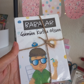 Babalar Günü Tebrik Kartı Tekli