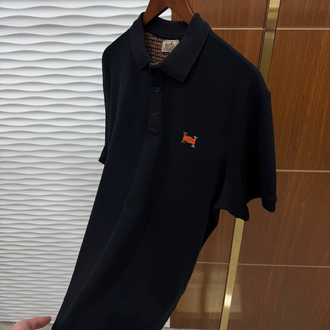 HERMES PREMİUM SİYAH YAKALI T-SHİRT