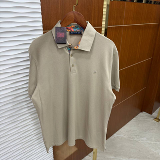 ETRO PREMİUM BEJ YAKALI T-SHİRT