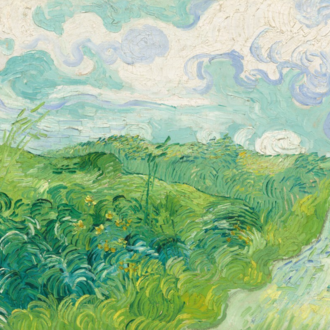 Van Gogh - Yeşil Buğday Tarlası Kolyesi