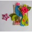 Keçe Kuş ve Çiçek Figürlü Buzdolabı Magnet