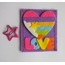 Keçe Kalp ve Yıldız Figürlü Buzdolabı Magnet