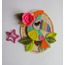 Keçe Kuş ve Çiçek Figürlü Buzdolabı Magnet