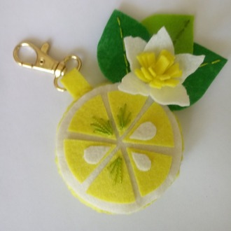 Keçe Limon Figürlü Anahtarlık