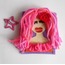 Keçe Kız ve Gül Figürlü Popart Buzdolabı Magnet