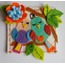 Keçe Kuş ve Çiçek Figürlü Buzdolabı Magnet