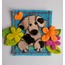 Keçe Köpek ve Çiçek Figürlü Buzdolabı Magnet