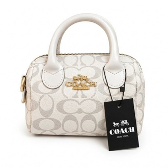 Coach Desenli Krem Mini SPEEDY Çanta