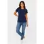 Basic Tişört Bisiklet Yaka Kısa Kol Günlük Yazlık Slim Fit T-Shirt - Lacivert