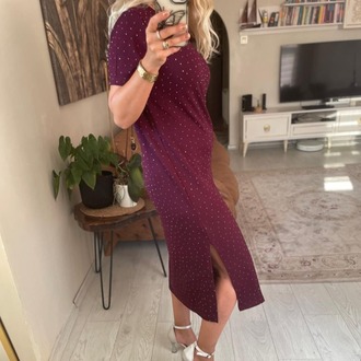 Borda taşlı elbise
