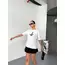 Kısa Kol Baskılı T-shirt - Beyaz