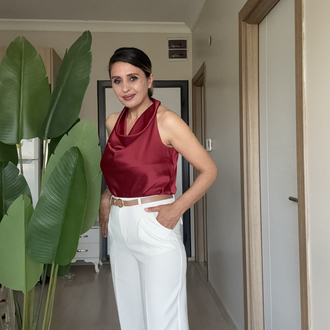 Kemerli Havuç Pantolon
